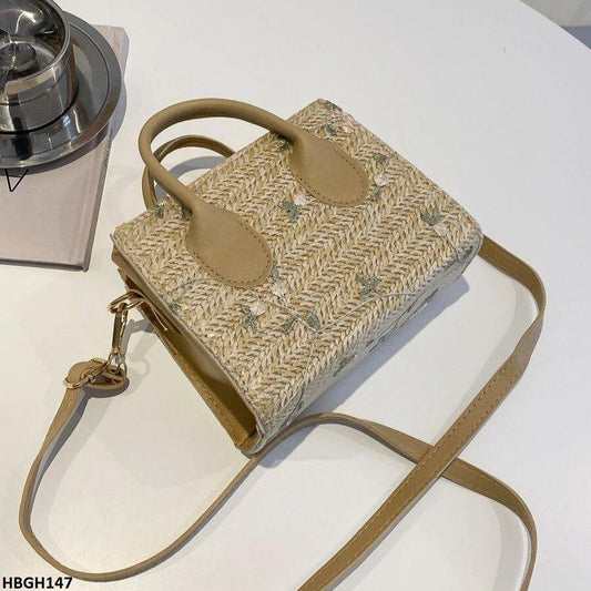 BBM Flower Embroidery Mini Hand Bag