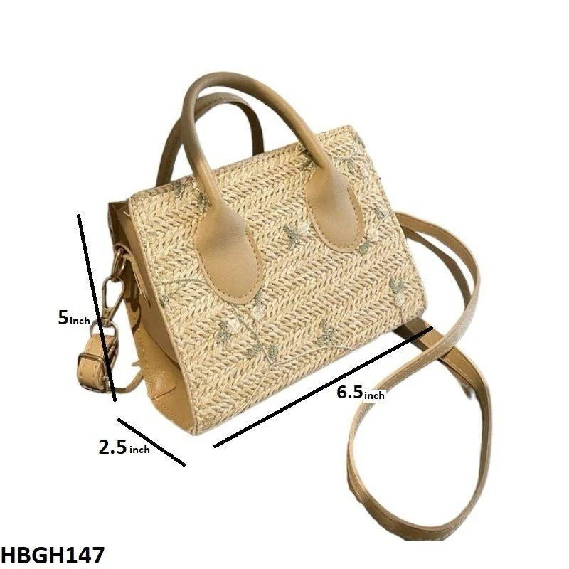 BBM Flower Embroidery Mini Hand Bag